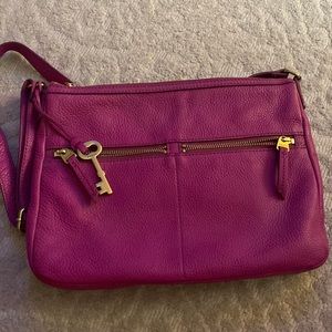 Fossil purple crossbody purse